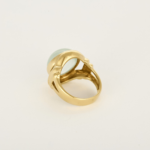 FRED - Vintage - Bague en or jaune et pierre de lune cabochon