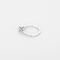 Solitaire en or blanc et diamants