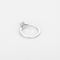 Solitaire en or blanc et diamants