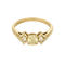 Bague type solitaire en or jaune, diamant natural fancy yellow 0.79 carat et petits diamants blancs