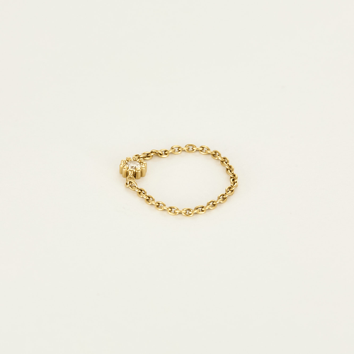 Bague 58 Bague en Or jaune 18k Diamant 58 Facettes DV31353-7