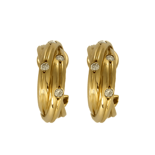 Boucles d'oreilles CARTIER - Trinity Constellation - Paire de boucle d'oreilles en or jaune 18K 58 Facettes DV31387-1