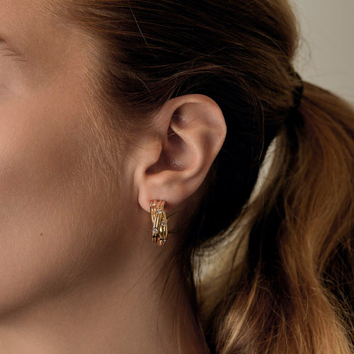Boucles d'oreilles CARTIER - Trinity Constellation - Paire de boucle d'oreilles en or jaune 18K 58 Facettes DV31387-1