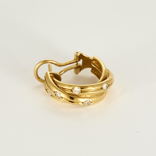 Boucles d'oreilles CARTIER - Trinity Constellation - Paire de boucle d'oreilles en or jaune 18K 58 Facettes DV31387-1