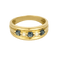 Bague 57.5 Bague or jaune saphirs et diamants 58 Facettes DV27050-10