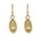 Boucles d'oreilles Paire de Pendants d'Oreilles en or jaune , quartz lemon et diamants 58 Facettes DV16843-23