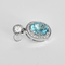 Boucles d'oreilles Paire de Pendants d'oreilles en or gris topaze et diamants 58 Facettes DV16843-9