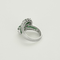 Bague 54 Bague "Toi et Moi" en or gris, diamants et émeraudes 58 Facettes DV26327-13-54-3