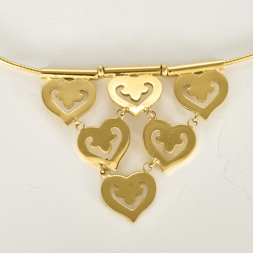 Collier OJ. PERRIN - COEUR LÉGENDE - Collier en Or jaune 18k 58 Facettes DV31595-1