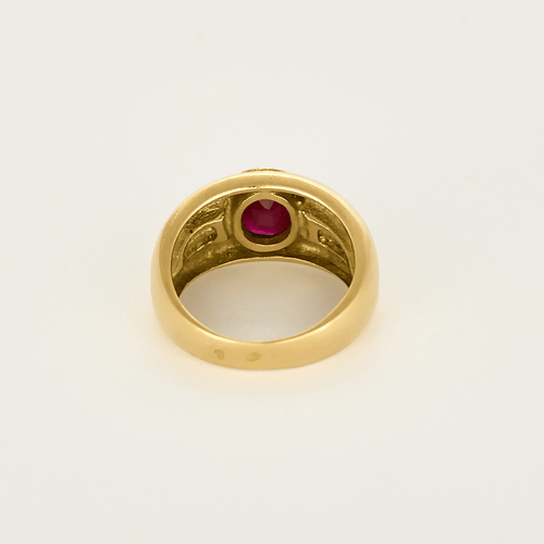 Bague 52 Bague en Or jaune 18k Rubis 58 Facettes DV31541-2