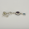 Boucles d'oreilles Boucles d'oreilles pendantes en or blanc, diamant, améthyste, topazes, péridot, améthyste 58 Facettes DV16843-25
