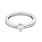 Bague 50 Chaumet -Eclat d'Eternité  - Bague en platine, diamant poire 0.18 carat environ. 58 Facettes DV22486-8