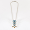 Collier Collier en or gris, diamants et topazes bleues, citrines 58 Facettes DV16843-11