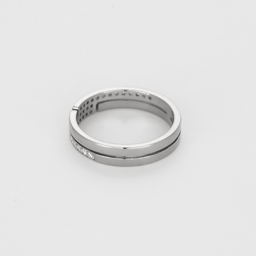 Bague 52 Dinh Van- Seventies - PM-  Bague en or gris et diamants 58 Facettes DV27788-4