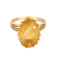 Bague 61.5 Bague en Or jaune 18k Citrine 58 Facettes DV4845-12