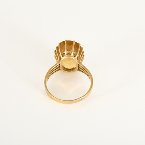 Bague 61.5 Bague en Or jaune 18k Citrine 58 Facettes DV4845-12
