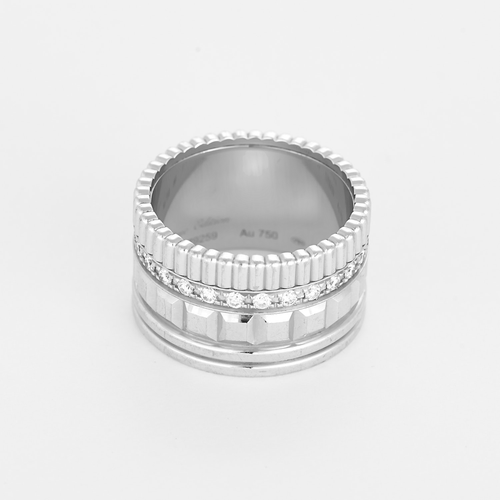 Bague 55 Boucheron - Quatre - Bague en or blanc et diamants 58 Facettes DV31319-1
