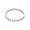 Bague 53.5 Demie-alliance en or blanc et diamants 58 Facettes DV31744-1