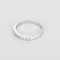 Bague 53.5 Demie-alliance en or blanc et diamants 58 Facettes DV31744-1