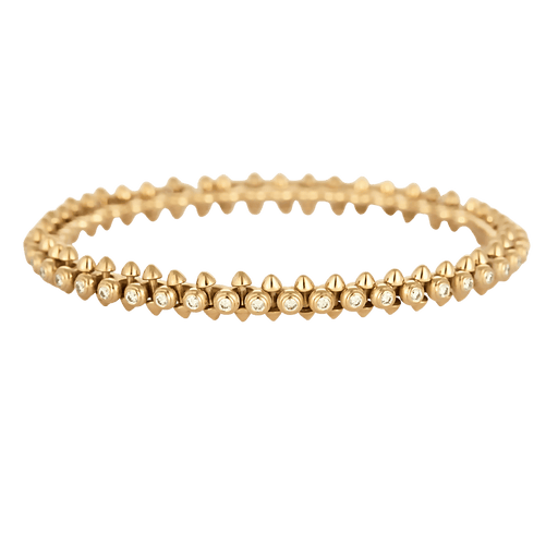 Bracelet CARTIER - Clash - Moyen modèle -  Bracelet en or rose et diamants 58 Facettes DV31731-4