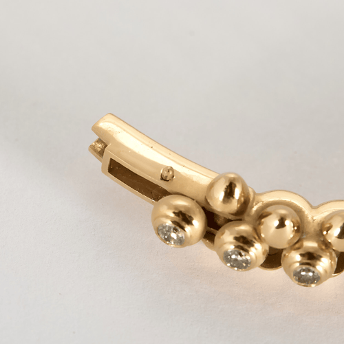 Bracelet CARTIER - Clash - Moyen modèle -  Bracelet en or rose et diamants 58 Facettes DV31731-4