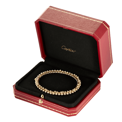 Bracelet CARTIER - Clash - Moyen modèle -  Bracelet en or rose et diamants 58 Facettes DV31731-4