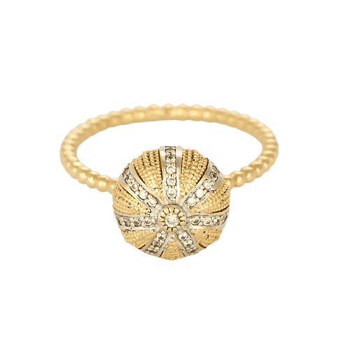 Bague 52 Bague en Or jaune & blanc 18k Diamant 58 Facettes DV31353-4