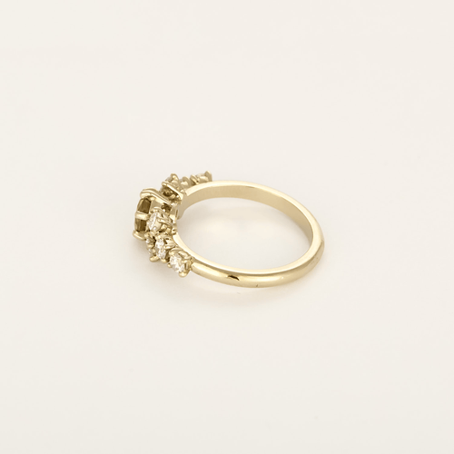 52 Bague en Or jaune 18k Diamant and Zircon 58 Facettes DV31031-1