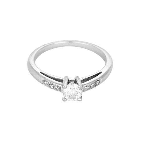 Bague 50 MAUBOUSSIN - Tu es le Sel de ma Vie N°3 - Bague Solitaire en or gris et diamants 0,36 carat 58 Facettes DV31286-1