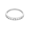 Bague 50 Élégante demie alliance en or blanc et diamants 0,45 carat 58 Facettes DV31286-5