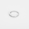 Bague 50 Élégante demie alliance en or blanc et diamants 0,45 carat 58 Facettes DV31286-5