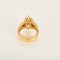 Bague Bague or jaune diamant marquise 4.48 carats et petits diamants 58 Facettes DV31430-3