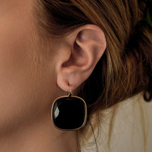 Boucles d'oreilles Pomellato - Victoria - Boucles d'oreilles en or rose, jais 58 Facettes DV28077-13