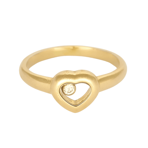 Bague 53 CHOPARD - Happy Diamonds - Amusante bague en or jaune et diamant 58 Facettes DV31888-1