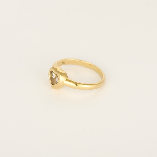 CHOPARD - Happy Diamonds - Amusante bague en or jaune et diamant