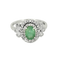 Bague en Or jaune 18k Emeraude and Diamant