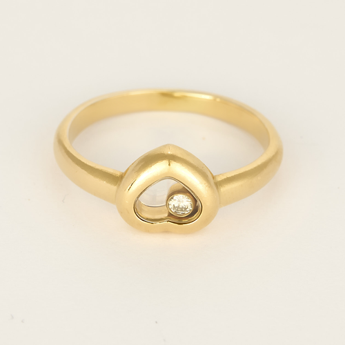 CHOPARD - Happy Diamonds - Amusante bague en or jaune et diamant