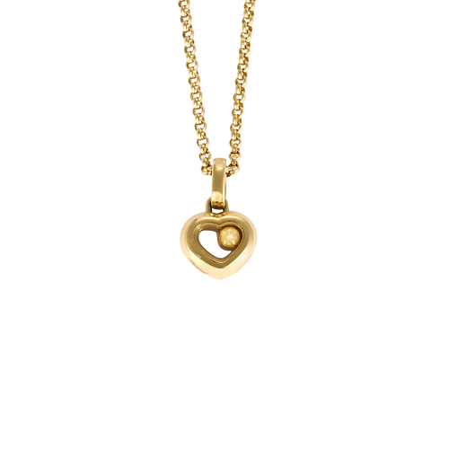 CHOPARD - Happy Diamonds - Élégant collier en or jaune et diamant