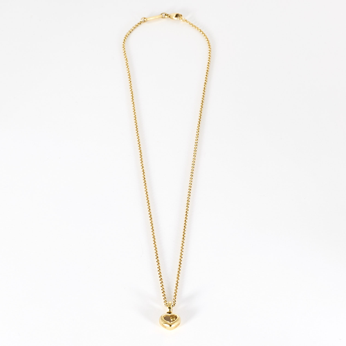 CHOPARD - Happy Diamonds - Élégant collier en or jaune et diamant