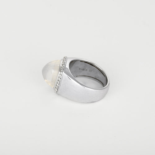 Other Bague en Or blanc 18k Moonstone