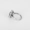 Bague marguerite or blanc et diamants : 1 carat environ