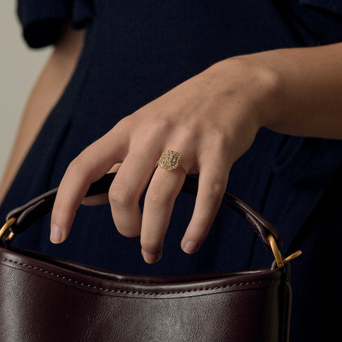 Bague en Or blanc 14k Diamant