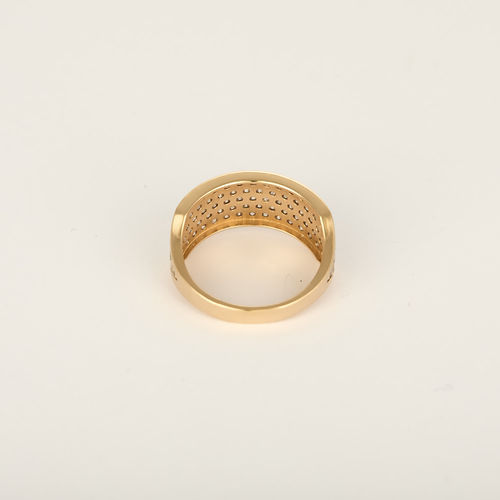 Bague en Or rose 14k Diamant