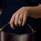Bague en platine , citrine et diamants