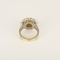 Bague en platine , citrine et diamants