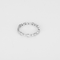 Alliance en or blanc et diamants