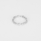 Alliance en or blanc et diamants
