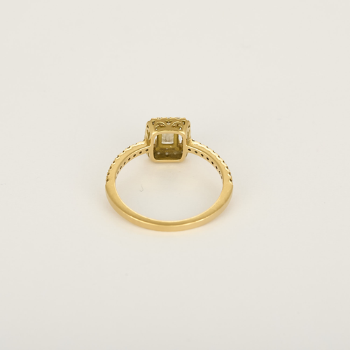 Bague en Or jaune 18k Diamants