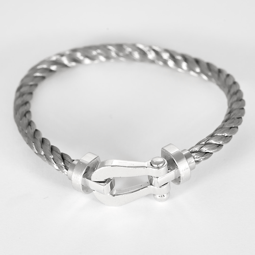 FRED - FORCE 10 - Grand modèle Bracelet en Or blanc 18k