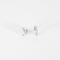 VAN CLEEF & ARPELS - Boucles d'oreilles puces en or blanc et diamants